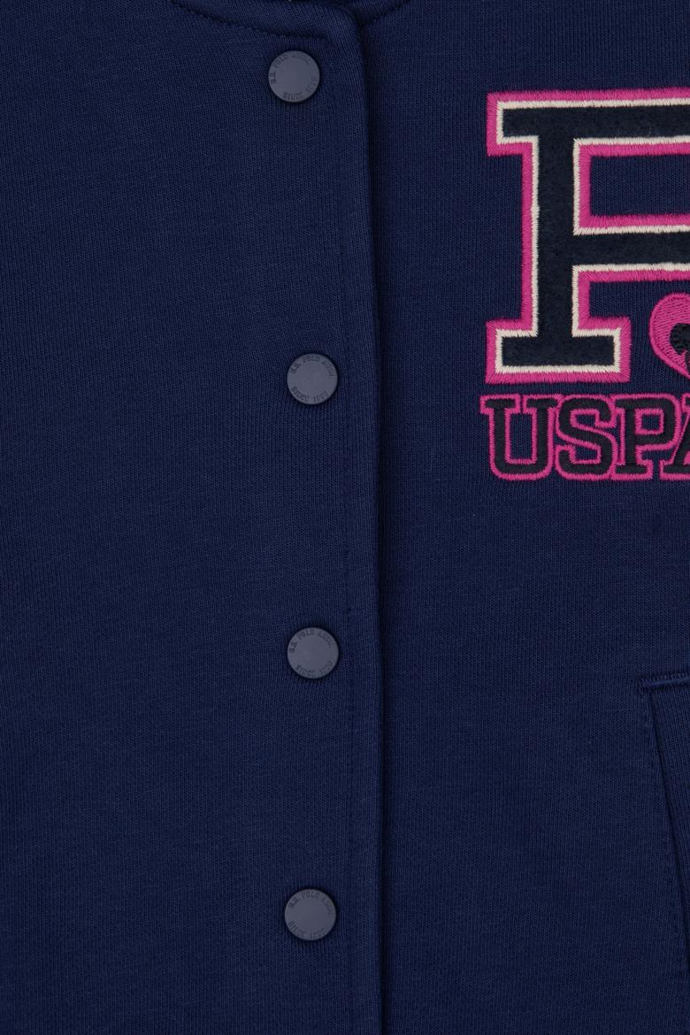 Kız Çocuk Lacivert Bomber Kolej Ceket - 50298491006