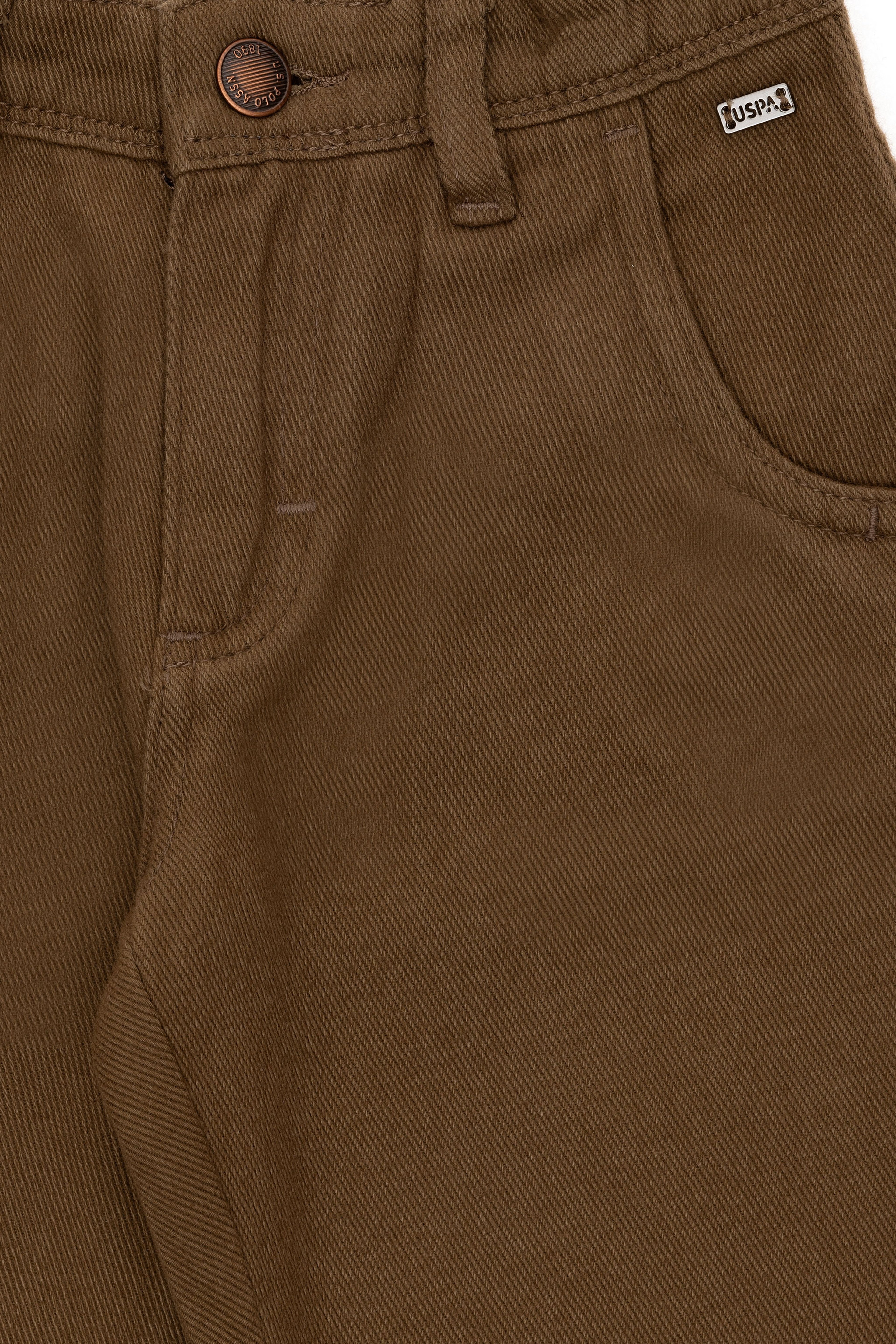 Erkek Çocuk Haki Kanvas Pantolon - Image 6