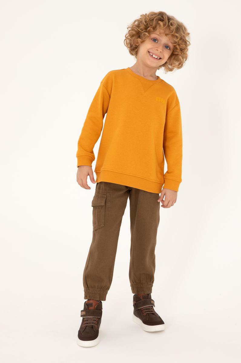 Erkek Çocuk Haki Kanvas Pantolon