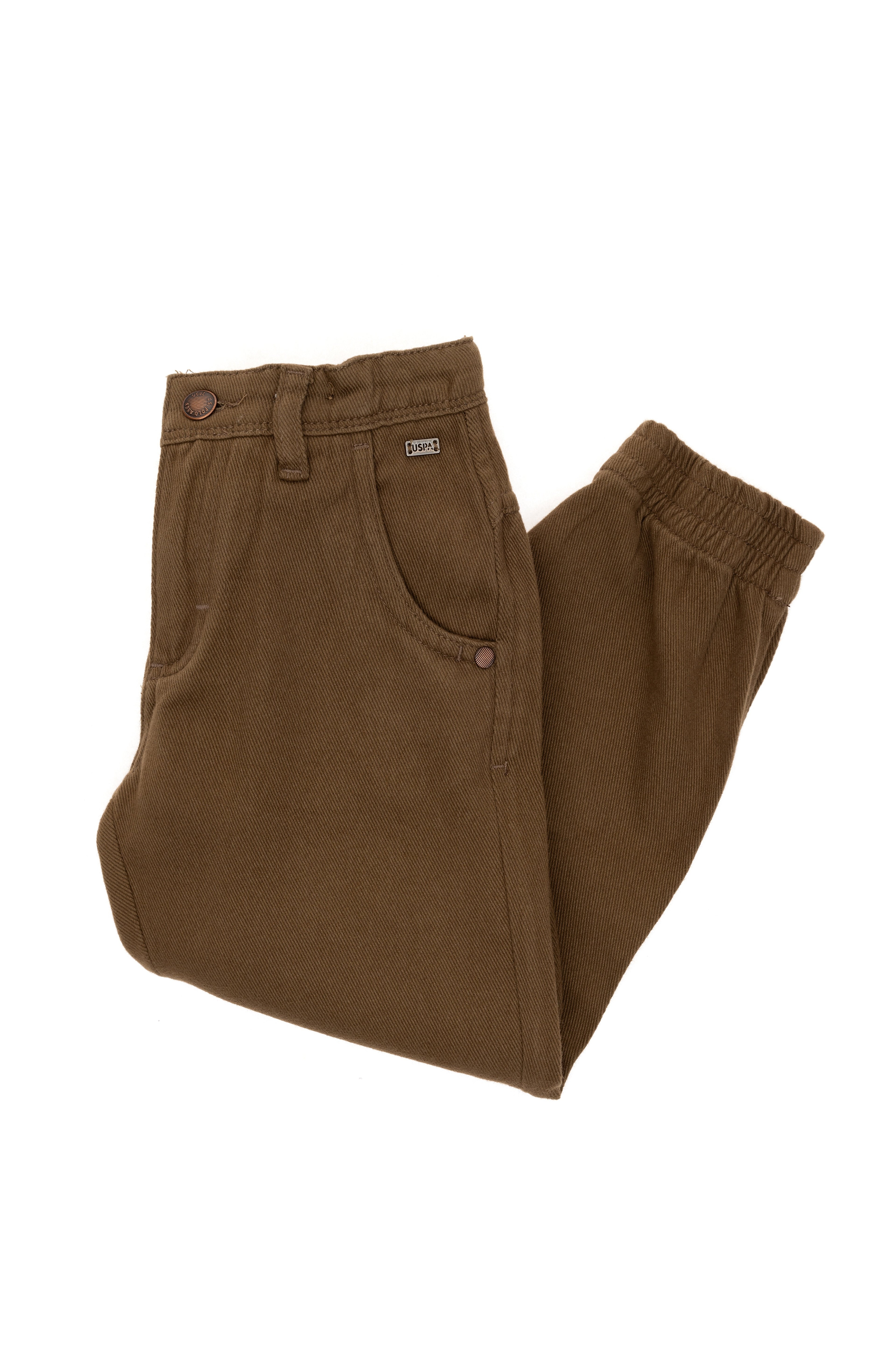 Erkek Çocuk Haki Kanvas Pantolon - Image 3