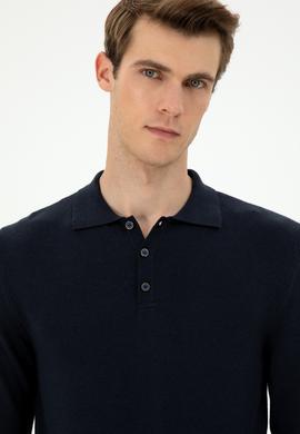 Erkek Lacivert Basic Kazak - 50294739019