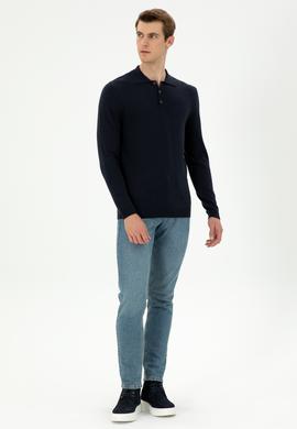 Erkek Lacivert Basic Kazak - 50294739019