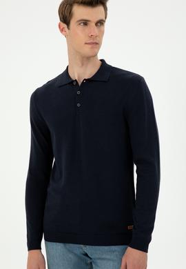 Erkek Lacivert Basic Kazak - 50294739019