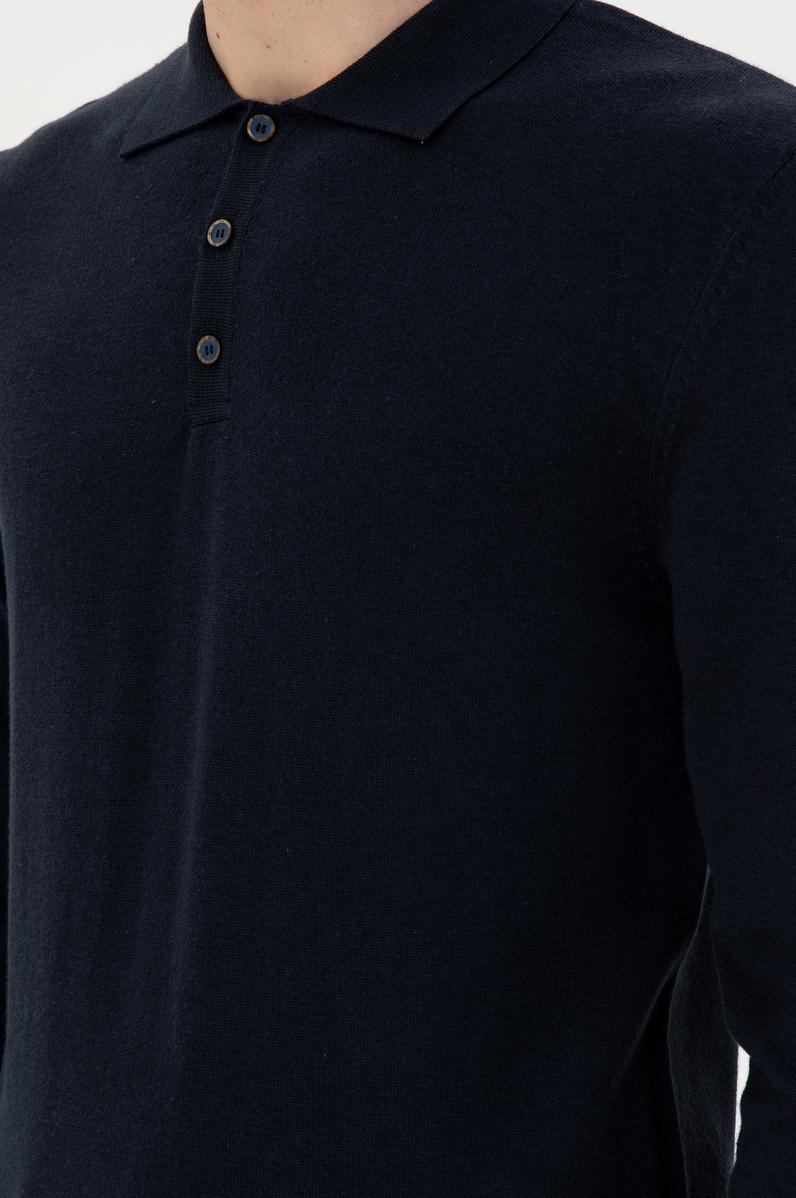 Erkek Lacivert Basic Kazak