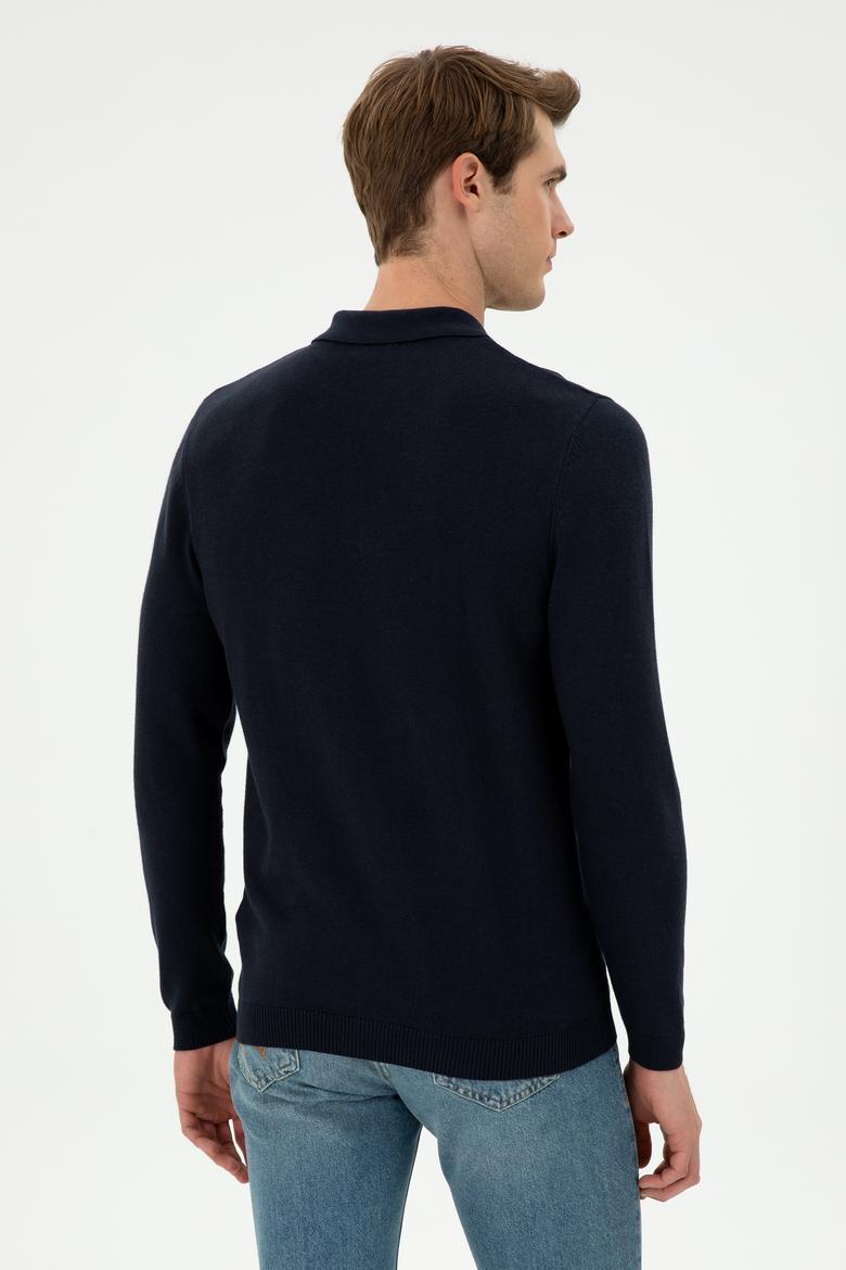 Erkek Lacivert Basic Kazak - 50294739019