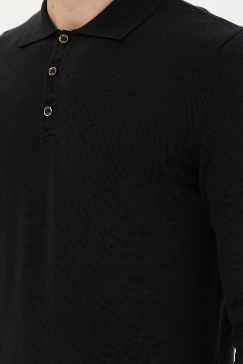 Erkek Siyah Basic Kazak - 50294739001