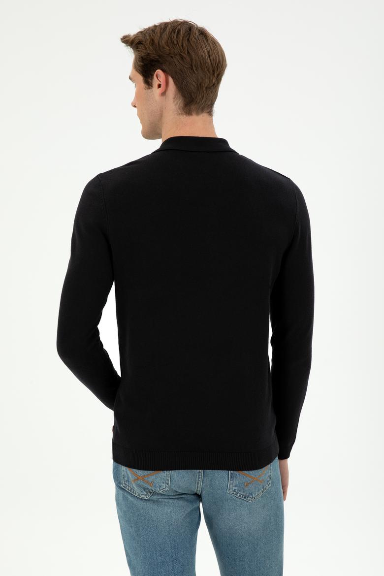 Erkek Siyah Basic Kazak - 50294739001