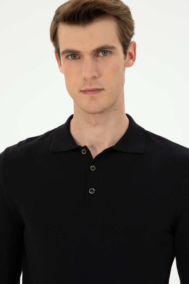 Erkek Siyah Basic Kazak - 50294739001