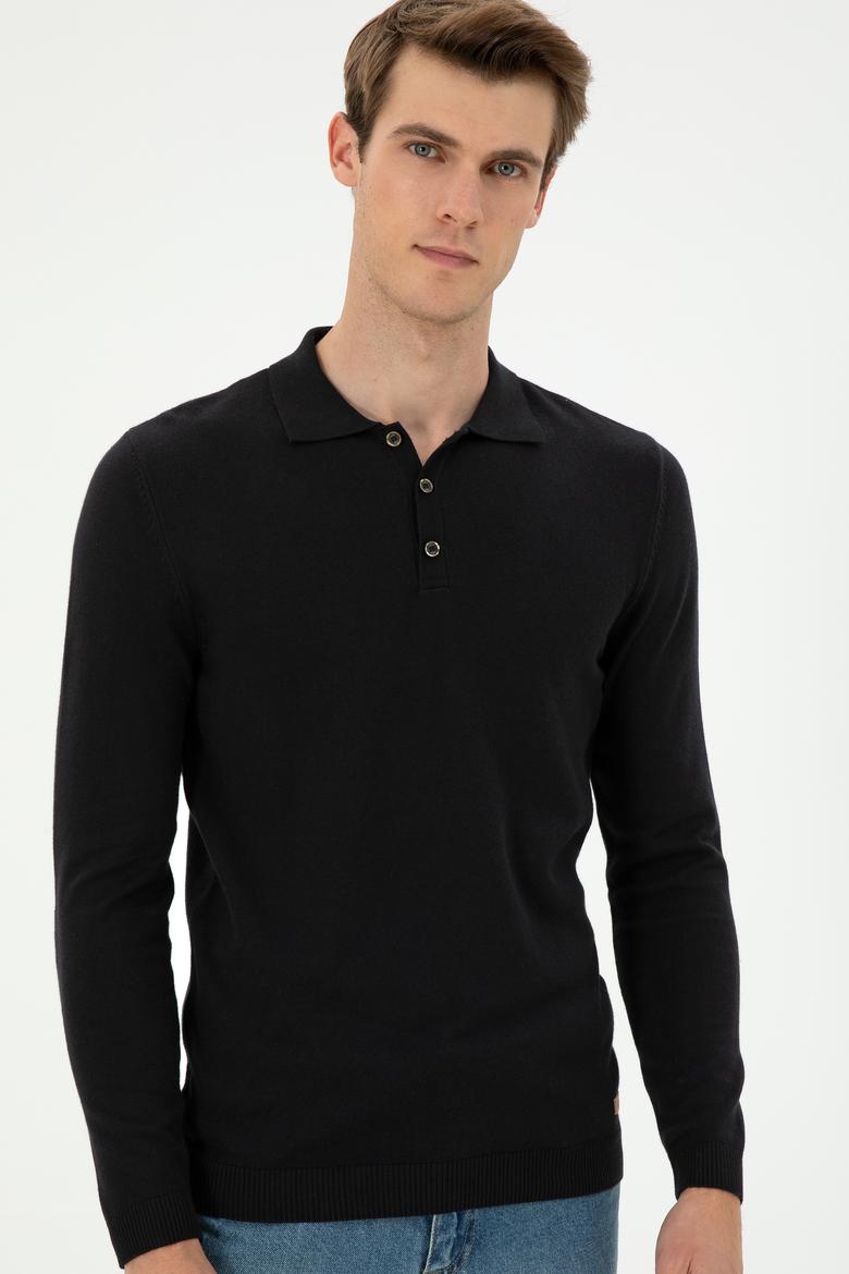 Erkek Siyah Basic Kazak - 50294739001