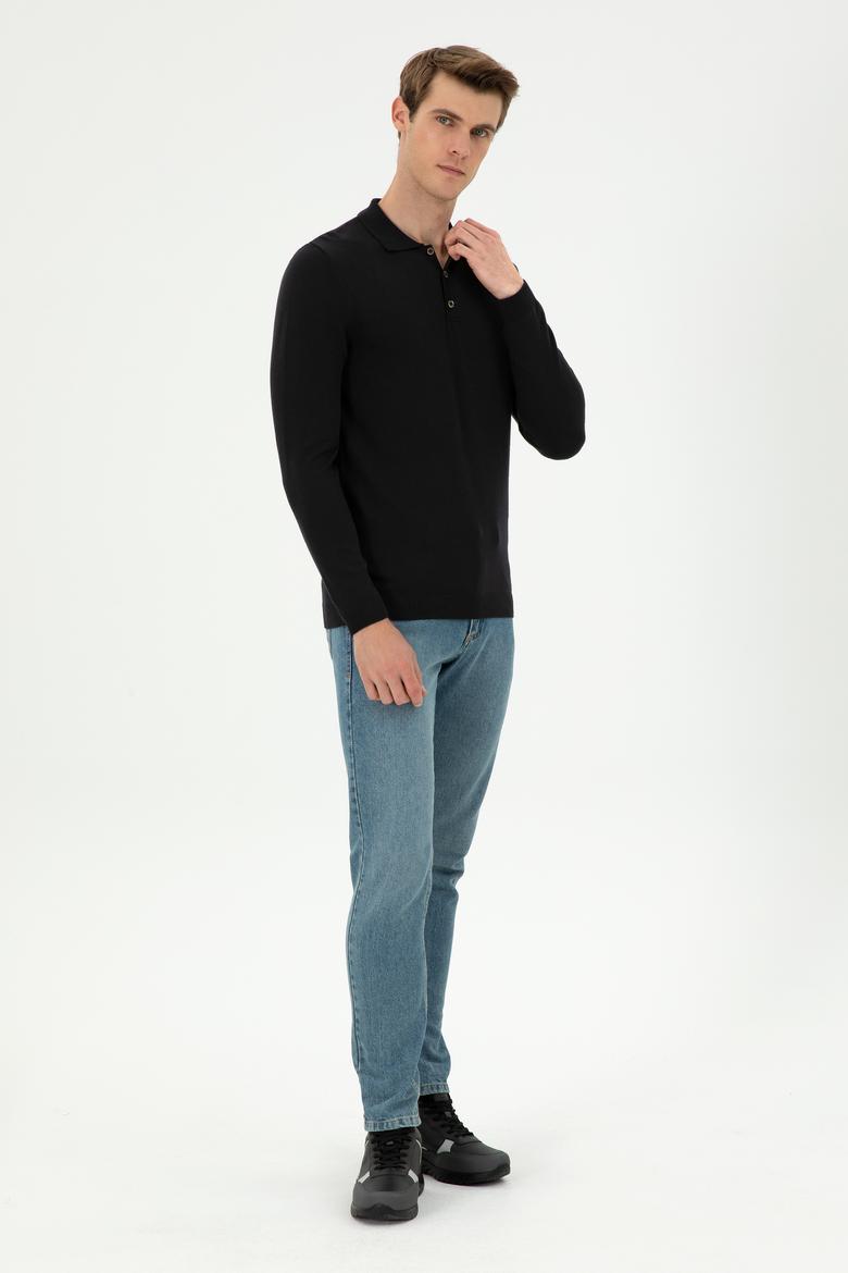 Erkek Siyah Basic Kazak - 50294739001