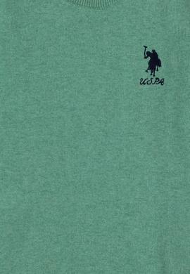 Kız Çocuk Mint Bisiklet Yaka Basic Kazak - 50293586040