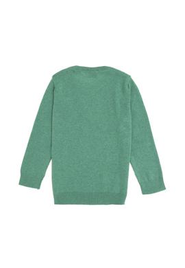 Kız Çocuk Mint Bisiklet Yaka Basic Kazak - 50293586040