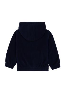 Kız Çocuk Lacivert Yarım Fermuarlı Polar Sweatshirt - 50296287009