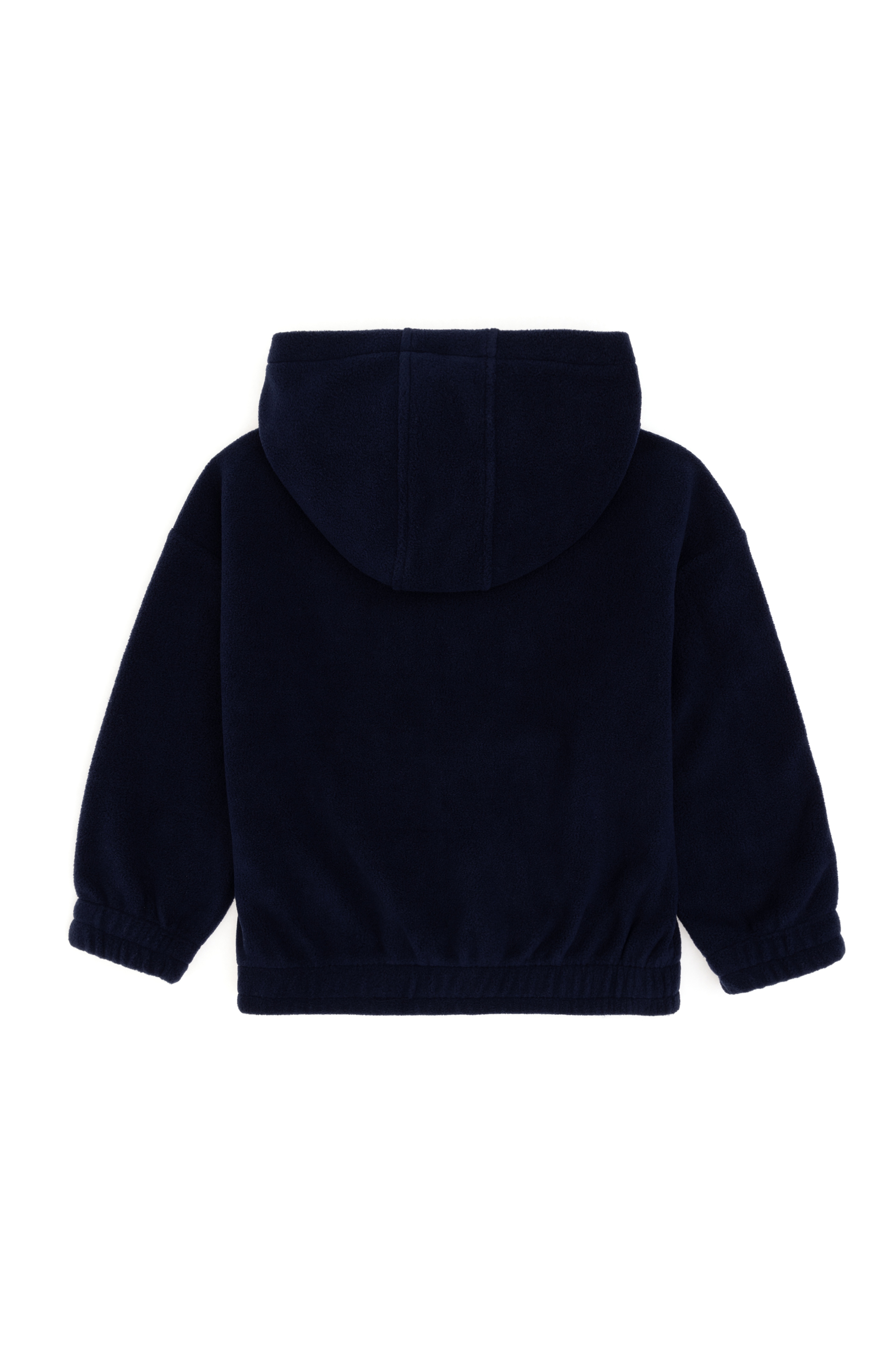 Kız Çocuk Lacivert Yarım Fermuarlı Polar Sweatshirt - Image 4