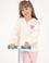 Kız Çocuk Krem Yarım Fermuarlı Polar Sweatshirt