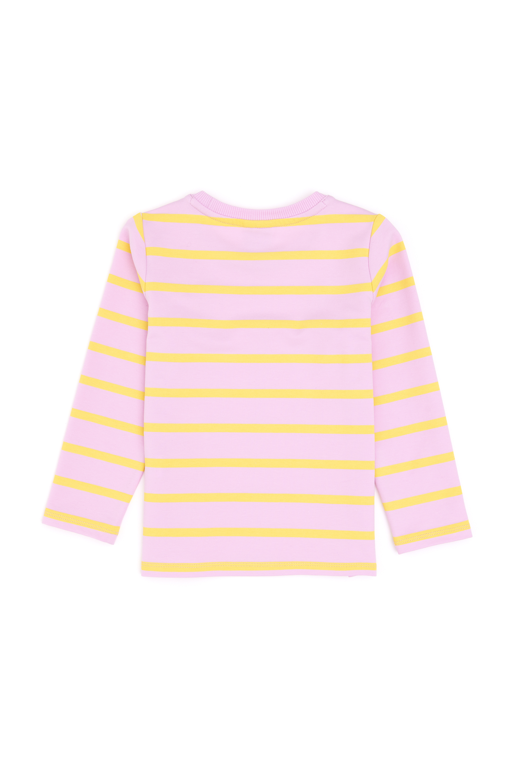 Kız Çocuk Pembe Bisiklet Yaka Sweatshirt