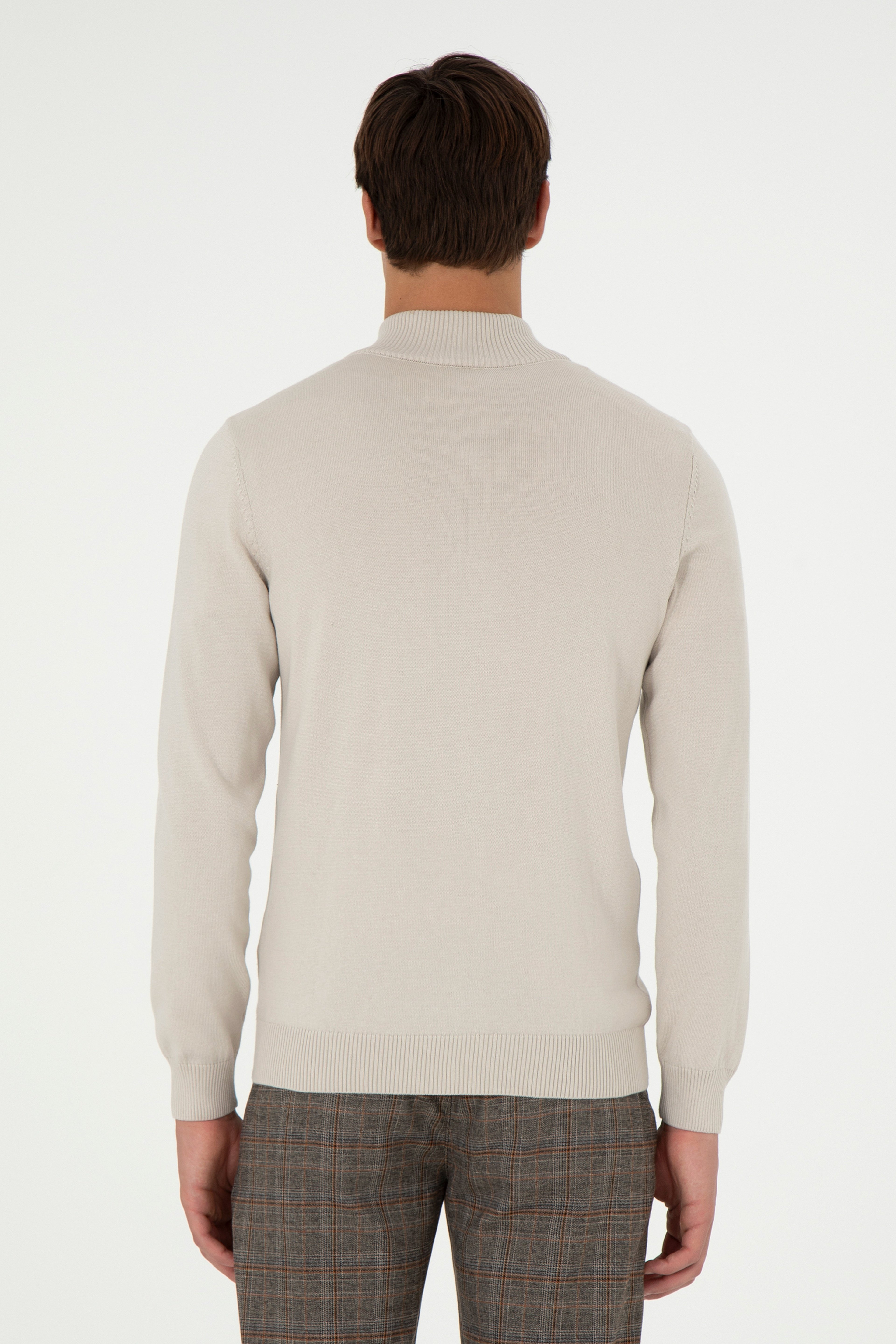Erkek Taş Basic Triko Hırka - Image 5