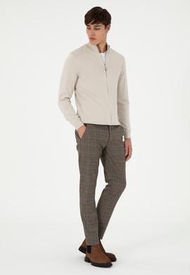 Erkek Taş Basic Triko Hırka - 50298268033