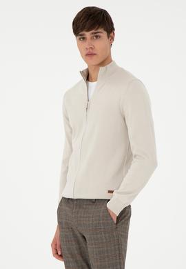 Erkek Taş Basic Triko Hırka - 50298268033