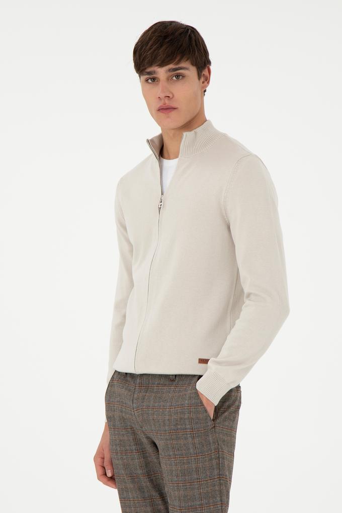 Erkek Taş Basic Triko Hırka