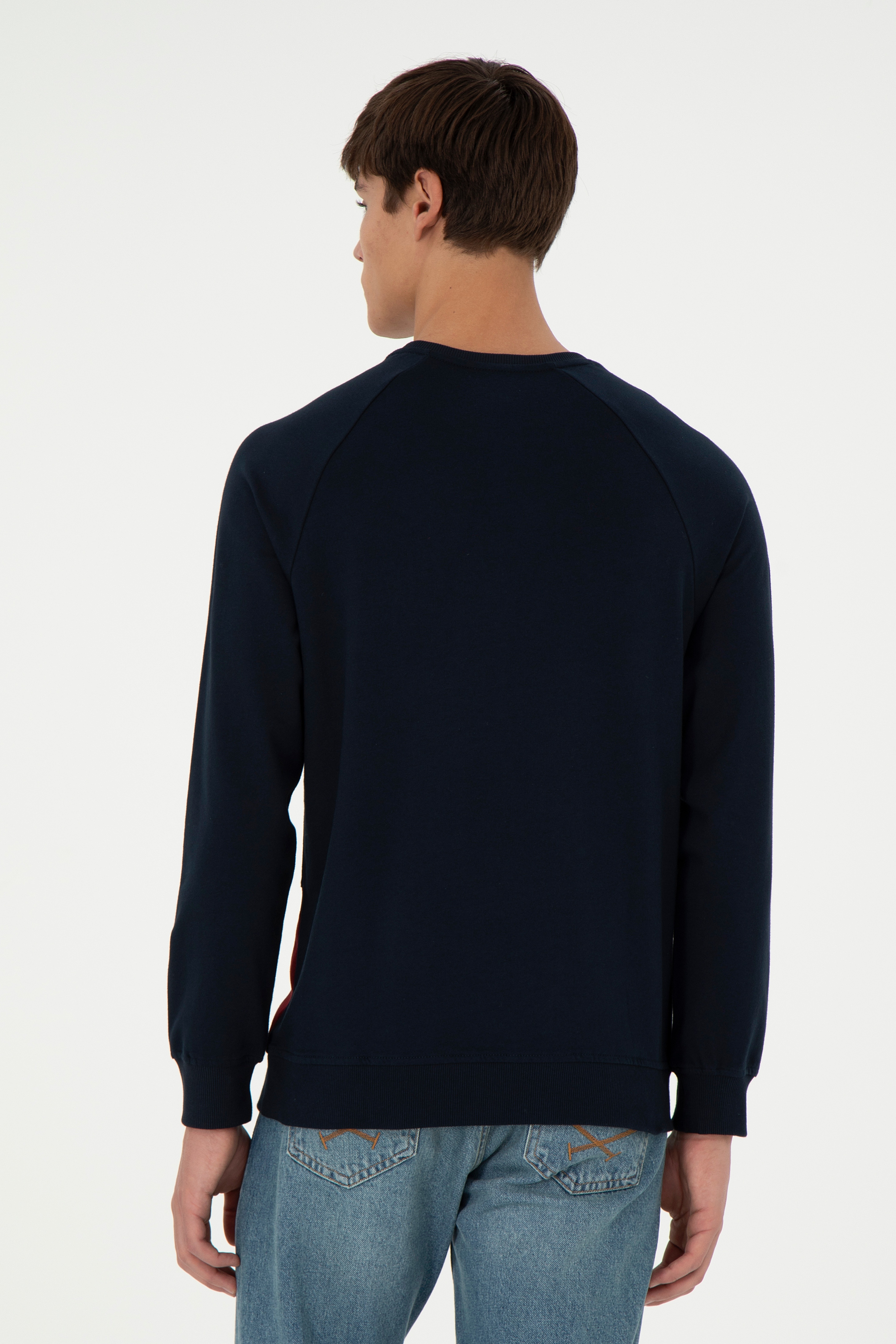 Erkek Lacivert Sweatshirt
