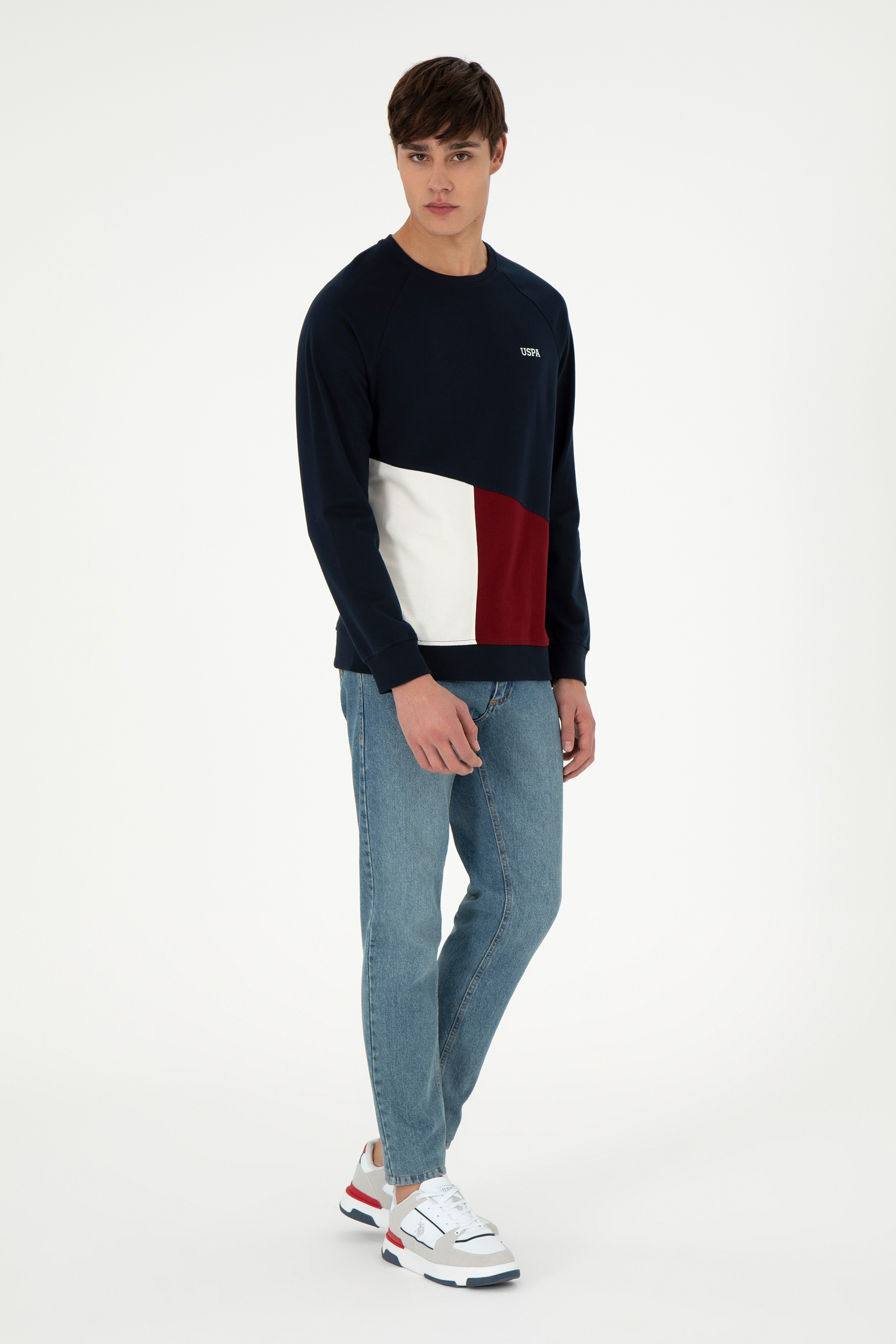 Erkek Lacivert Sweatshirt - Image 4