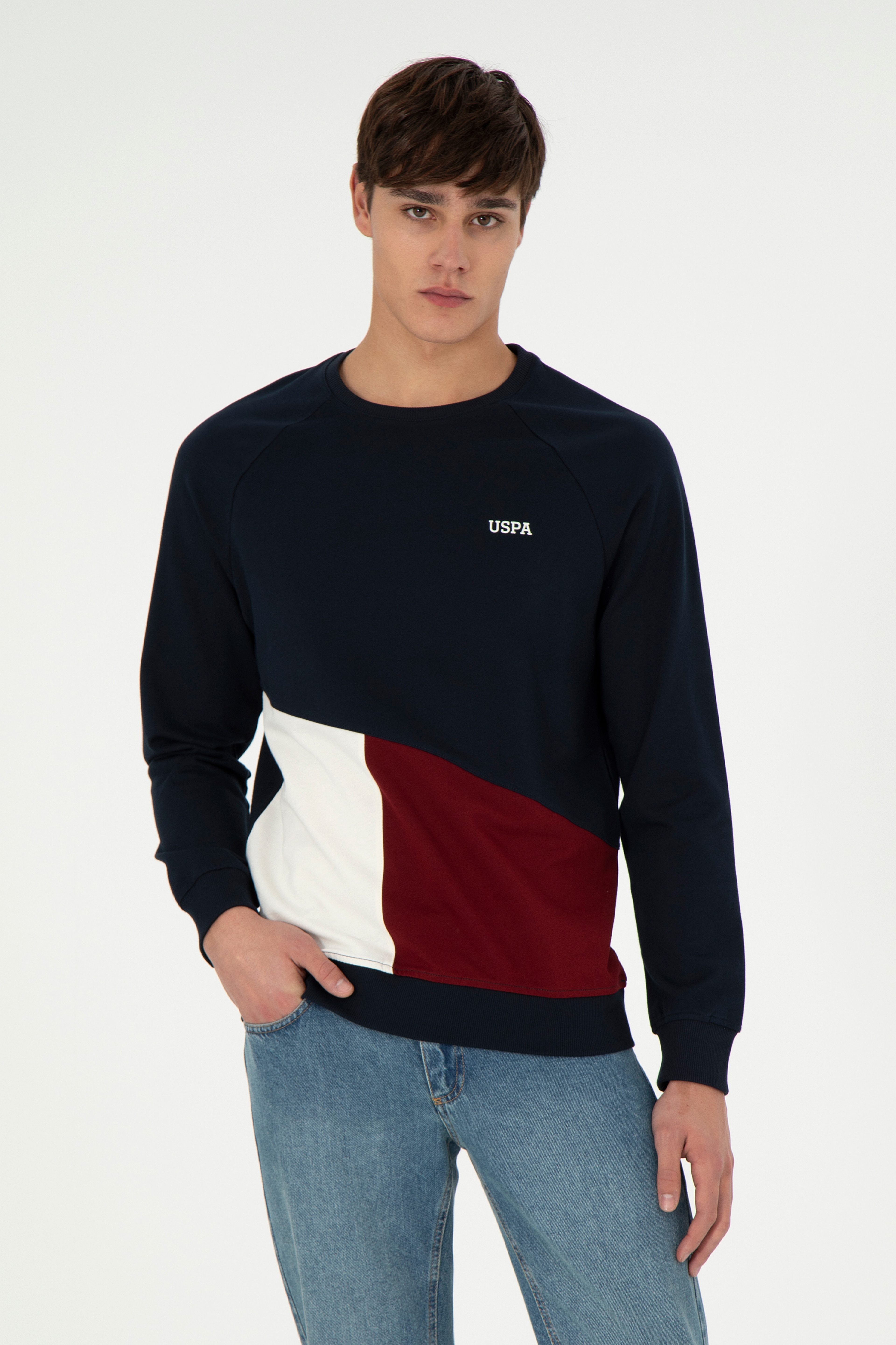 Erkek Lacivert Sweatshirt - Image 1