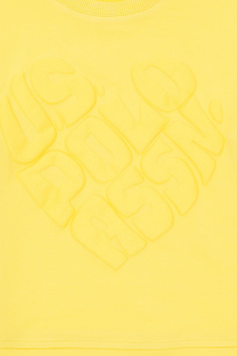 Kız Çocuk Sarı Bisiklet Yaka Sweatshirt