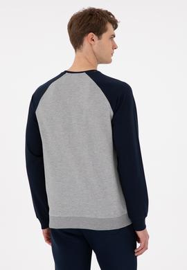 Erkek Gri Melanj Sweatshirt - 50293455079