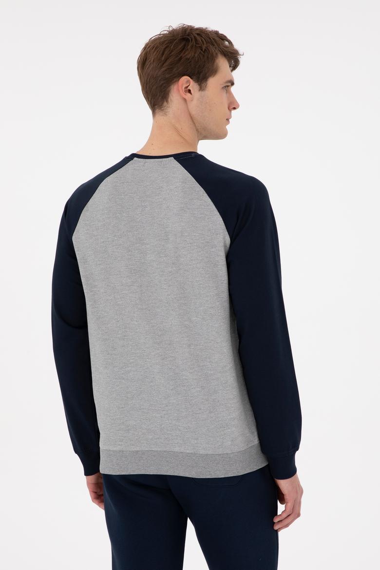 Erkek Gri Melanj Sweatshirt - 50293455079