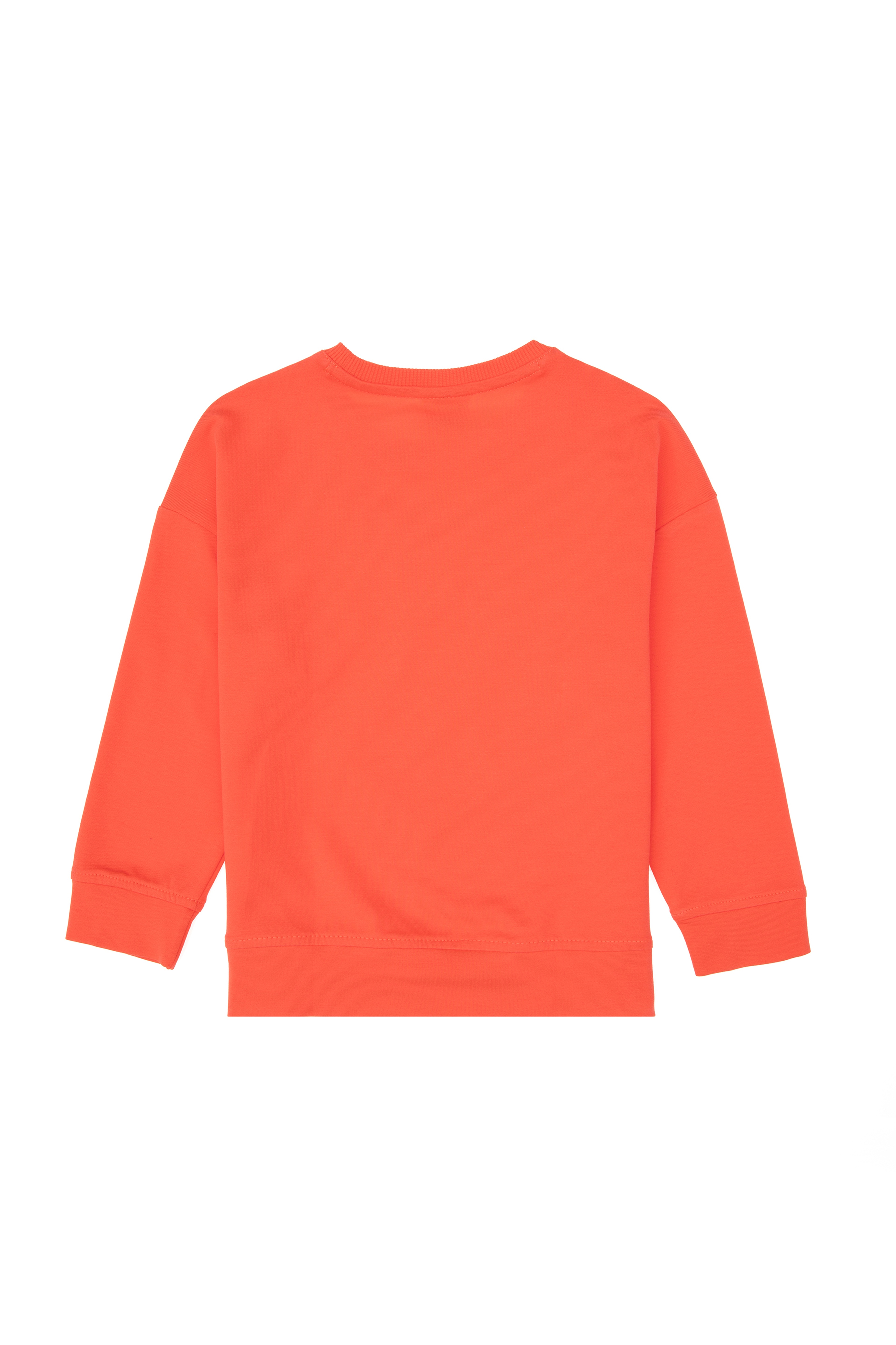 Kız Çocuk Nar Çiçeği Bisiklet Yaka Sweatshirt