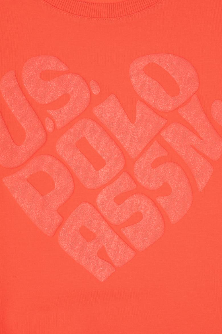 Kız Çocuk Nar Çiçeği Bisiklet Yaka Sweatshirt - 50296378030