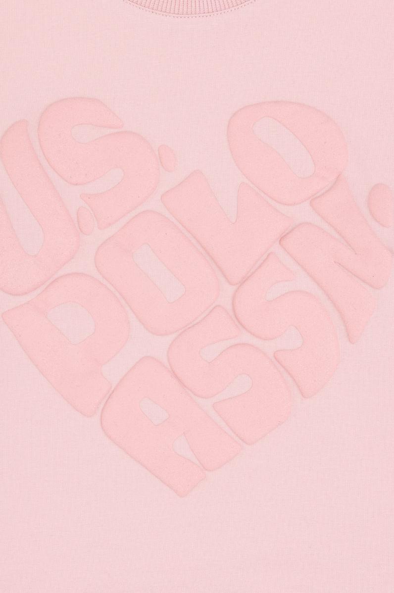 Kız Çocuk Pembe Bisiklet Yaka Sweatshirt