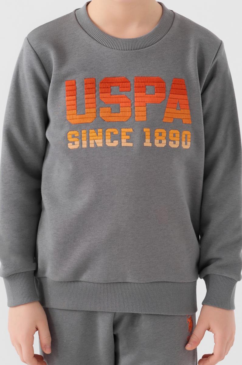 Erkek Çocuk Koyu Gri Pijama Takımı