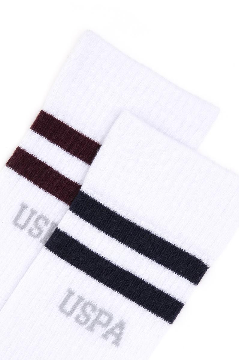 Erkek Beyaz 2'li Çorap