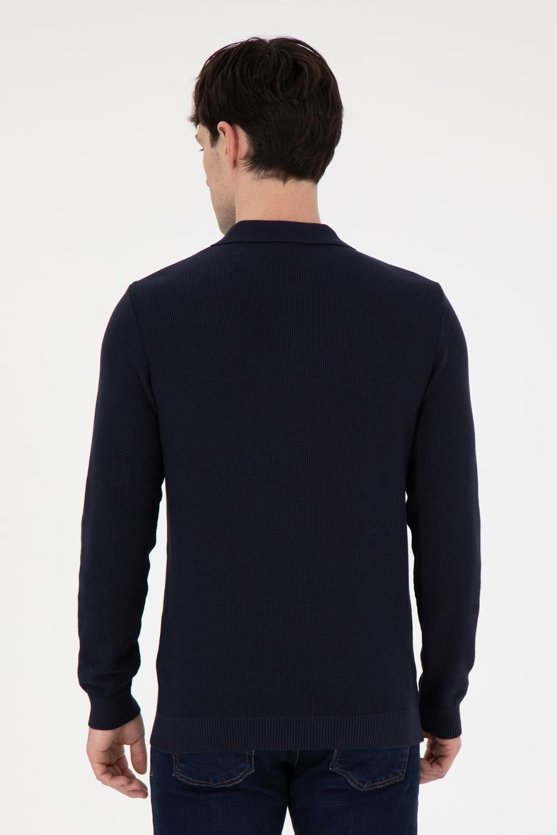 Erkek Lacivert Basic Kazak - 50298266008