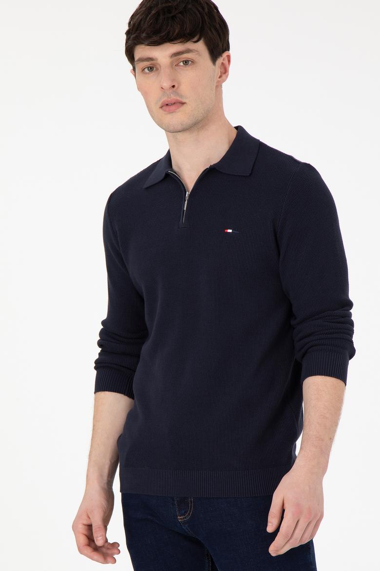 Erkek Lacivert Basic Kazak - 50298266008