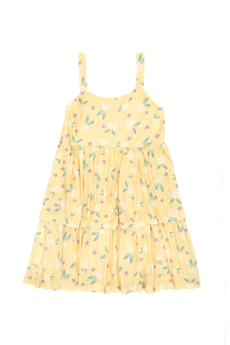 Kız Çocuk Sarı Örme Elbise - 50289160013