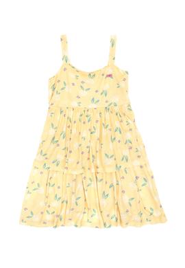 Kız Çocuk Sarı Örme Elbise - 50289160013