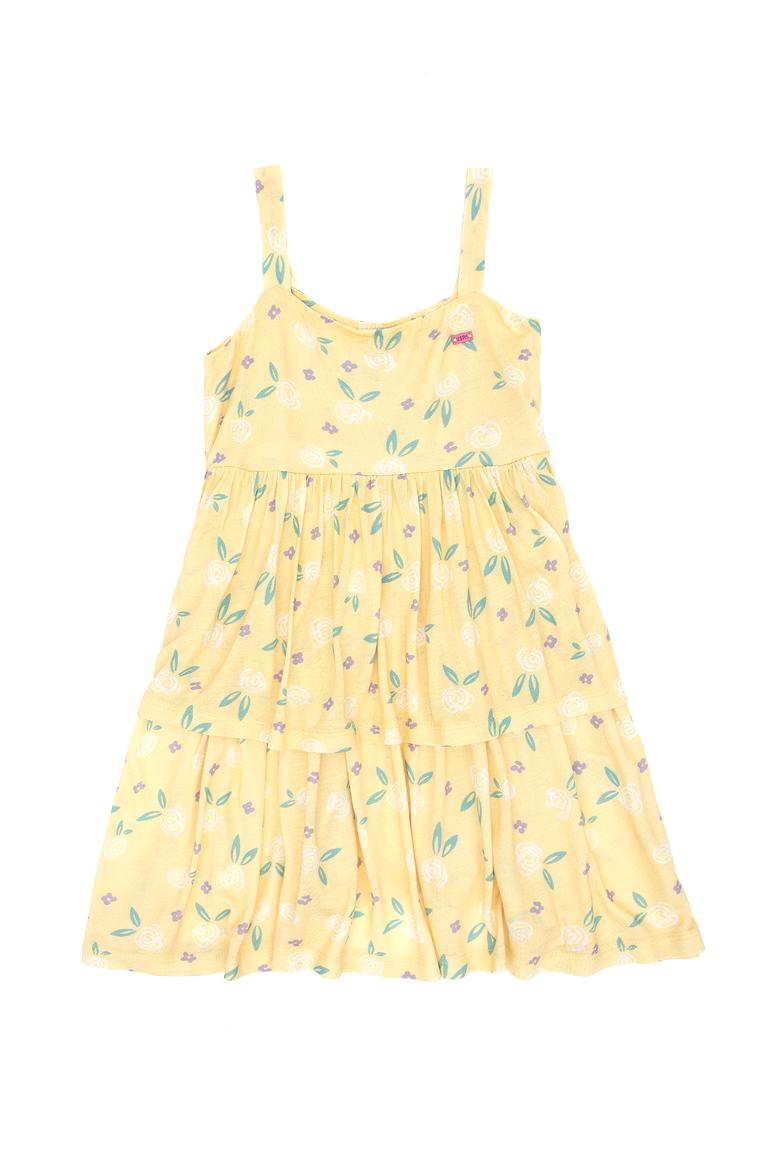 Kız Çocuk Sarı Örme Elbise - 50289160013