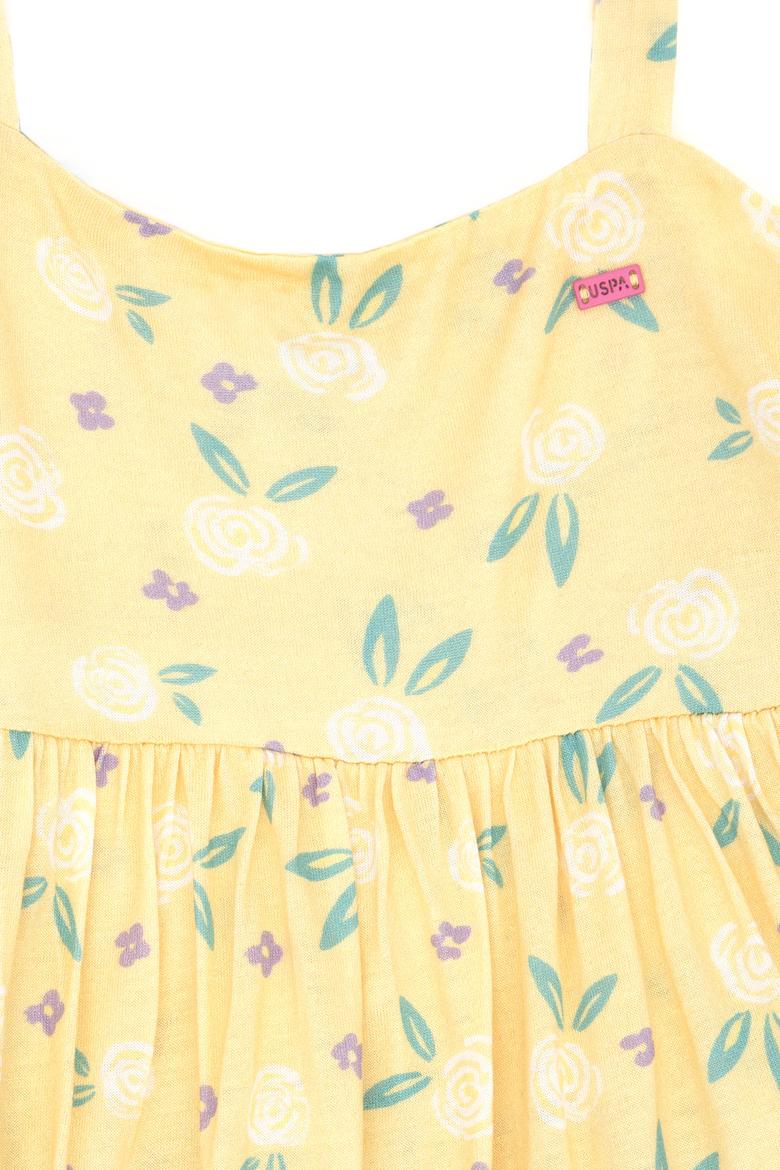 Kız Çocuk Sarı Örme Elbise - 50289160013