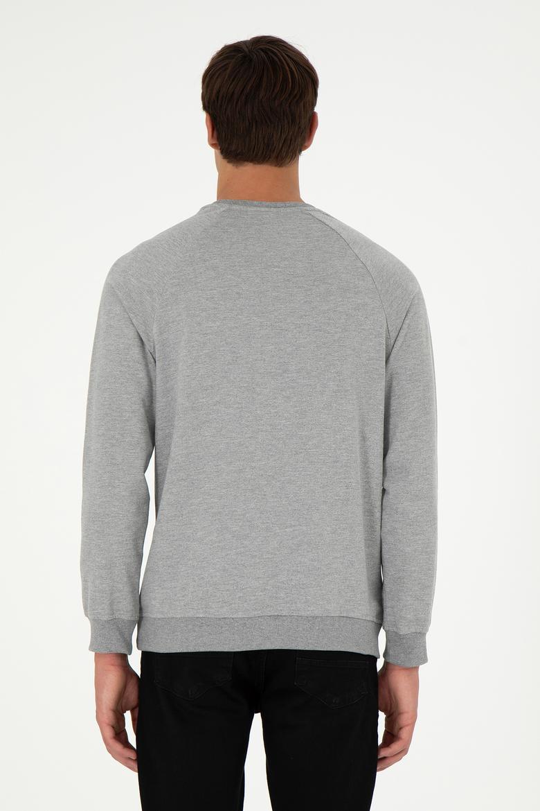 Erkek Gri Melanj Sweatshirt - 50293405059