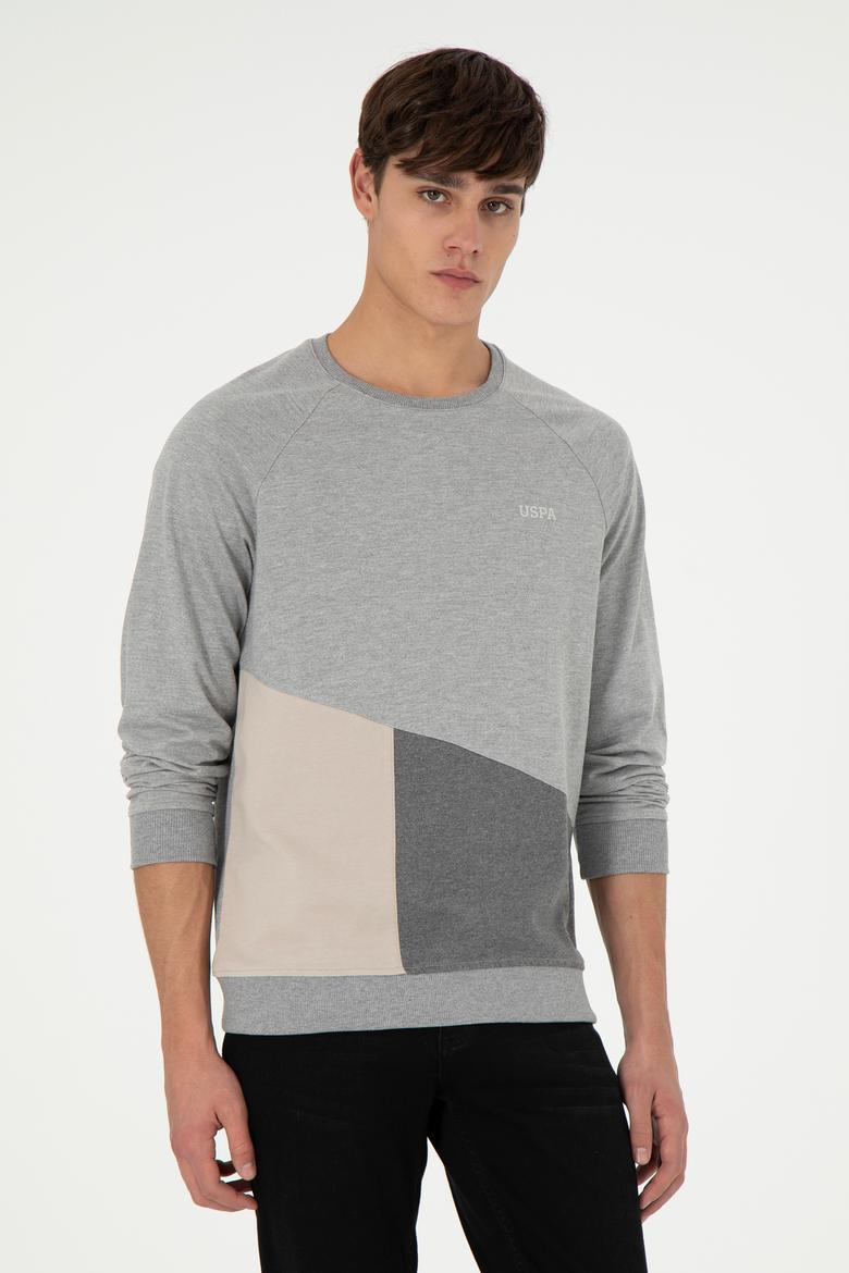 Erkek Gri Melanj Sweatshirt