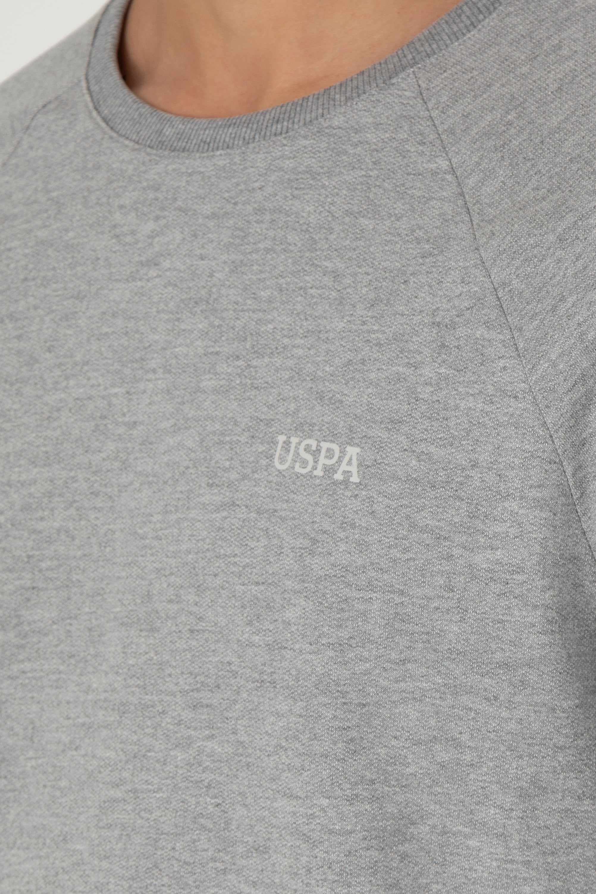 Erkek Gri Melanj Sweatshirt