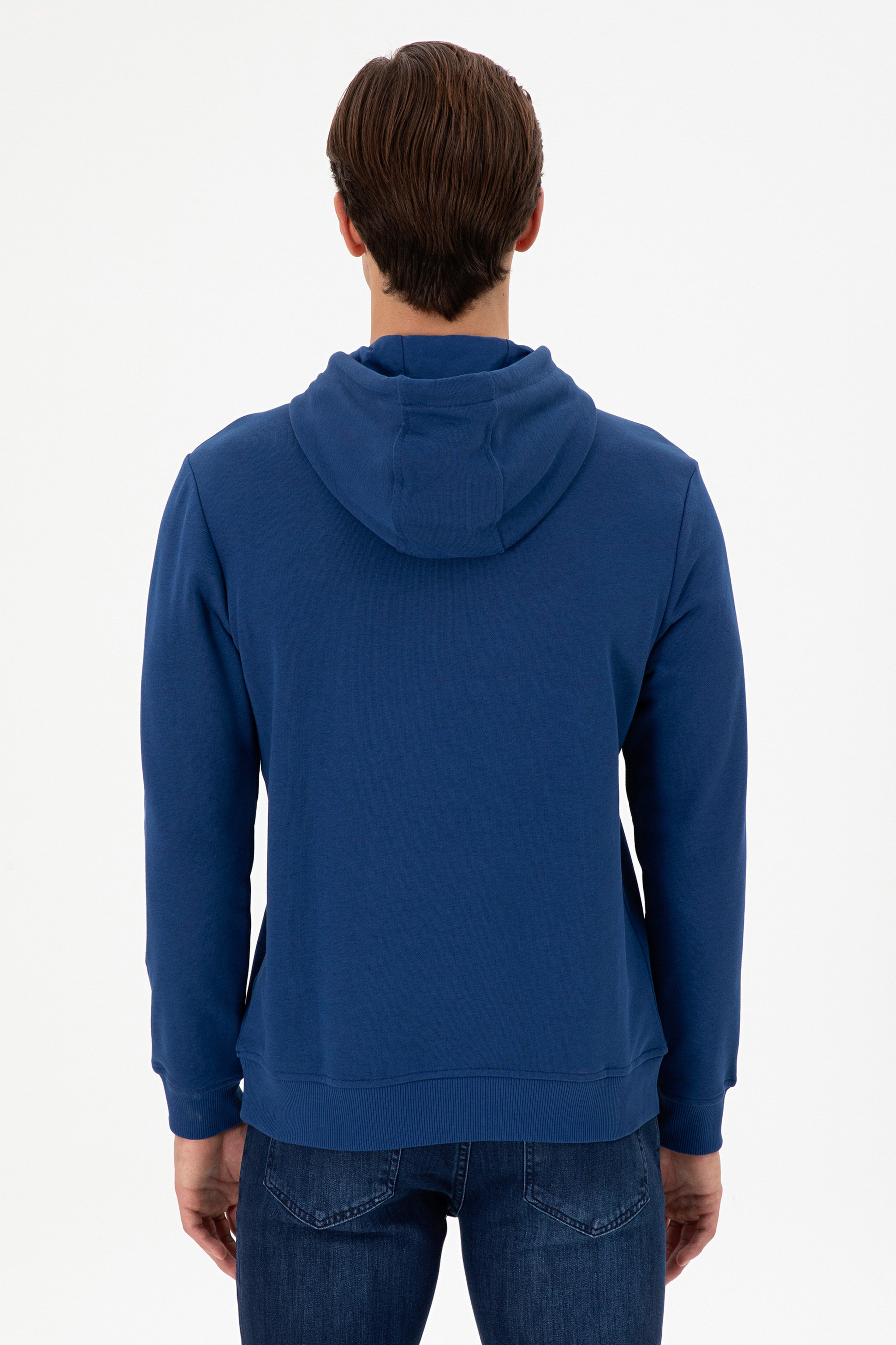 Erkek İndigo Sweatshirt