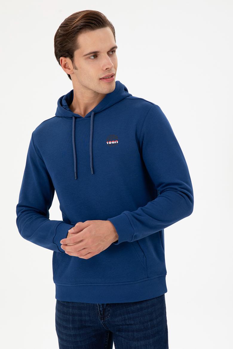 Erkek İndigo Sweatshirt - 50293454016