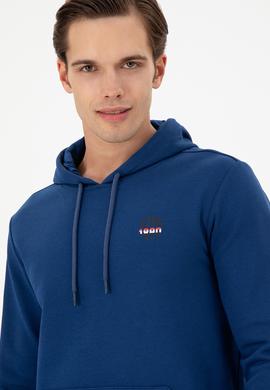 Erkek İndigo Sweatshirt - 50293454016