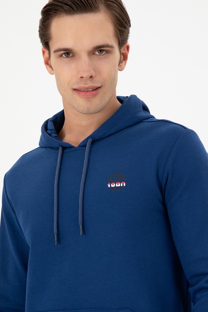 Erkek İndigo Sweatshirt