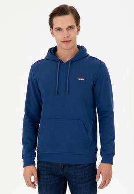 Erkek İndigo Sweatshirt - 50293454016