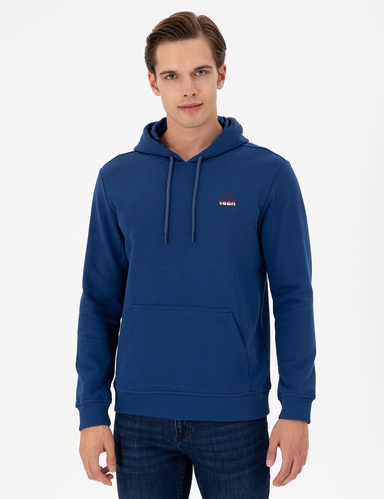 Erkek İndigo Sweatshirt
